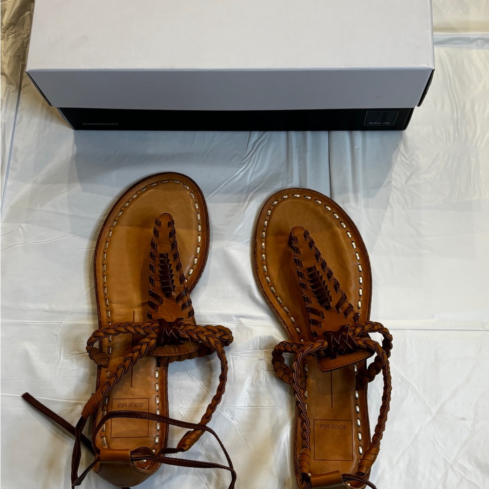 Dolce Vita Tan Braided Sandals